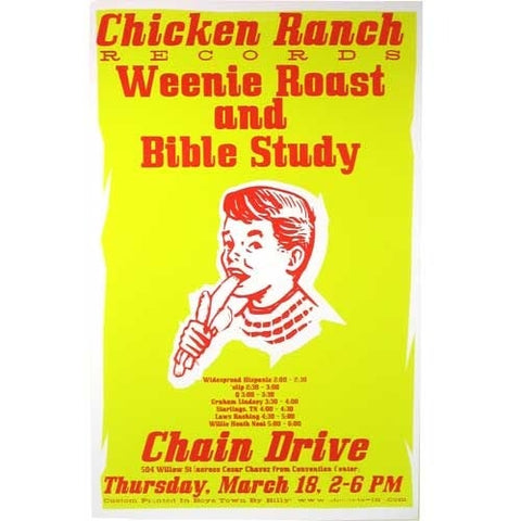 SXSW 2004 Chain Drive party poster